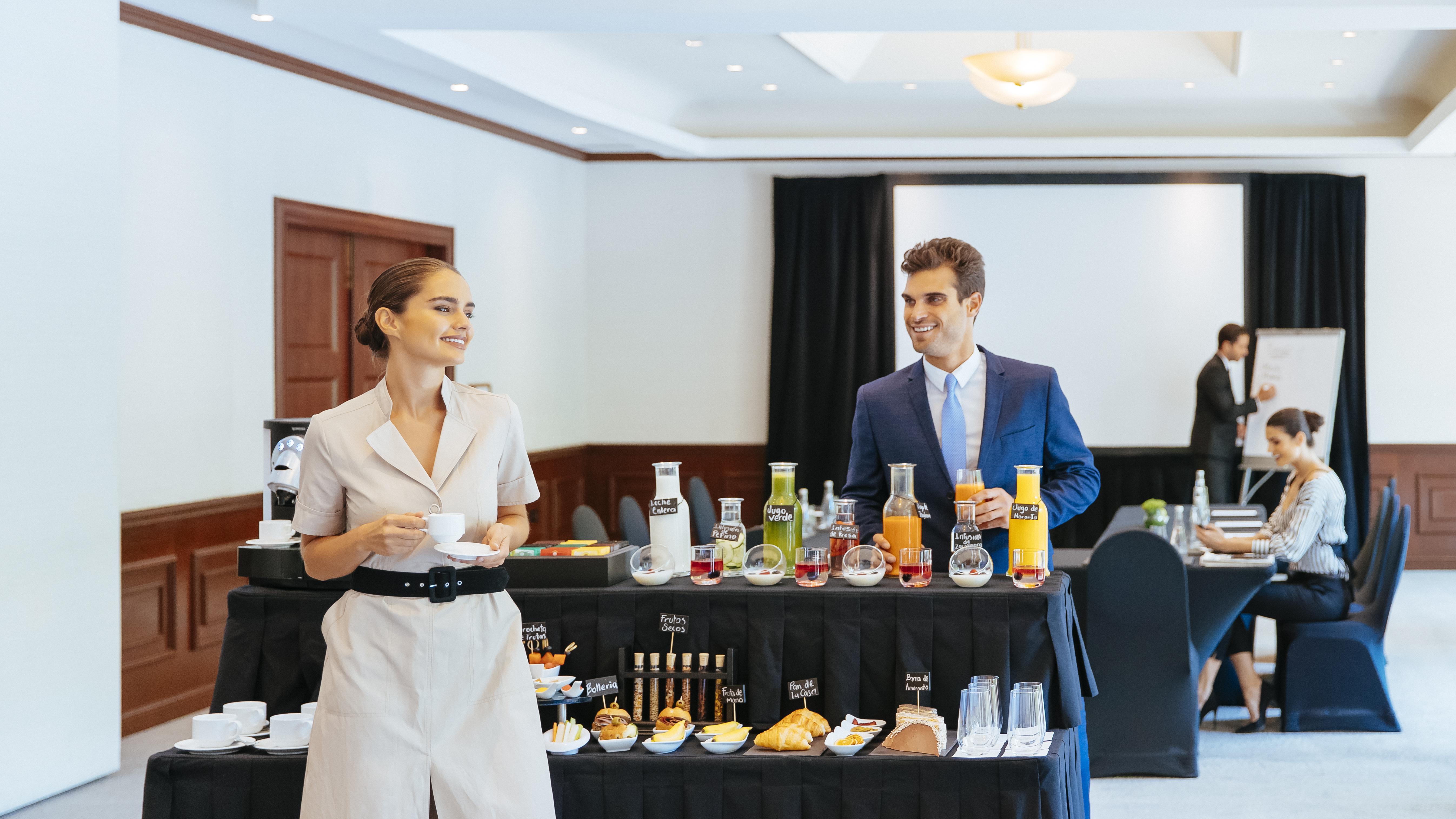 Barcelo Mexico Reforma Hotel Bagian luar foto A coffee break at a conference